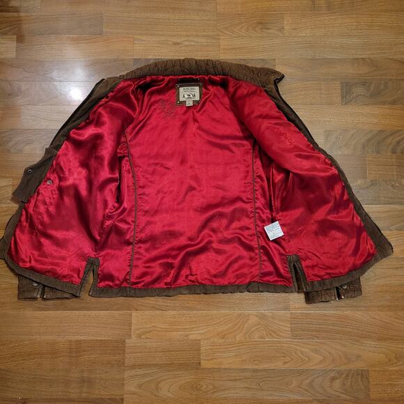 Vintage Pacific Trail Corduroy Full Zip Quilted Filled Jacket Brown Womens Large - Picture 7 of 9